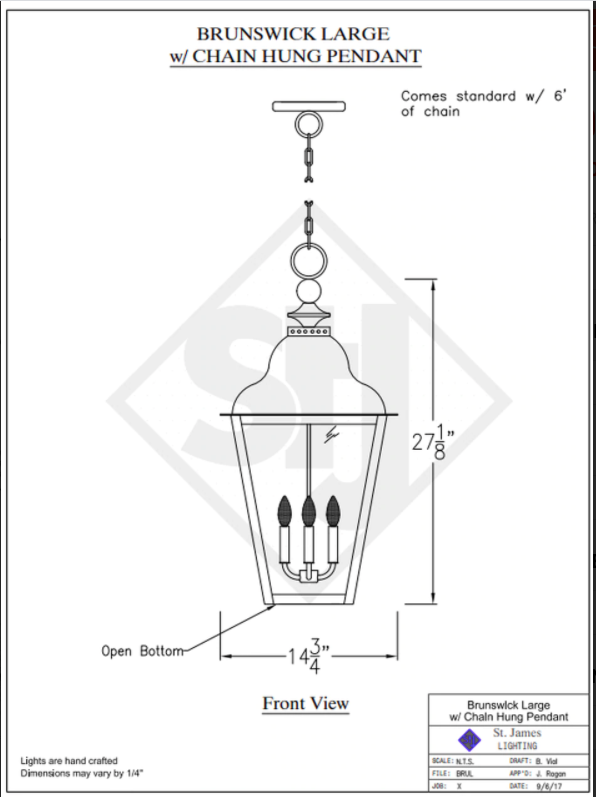 Line Drawings St. James Brunswick Lantern