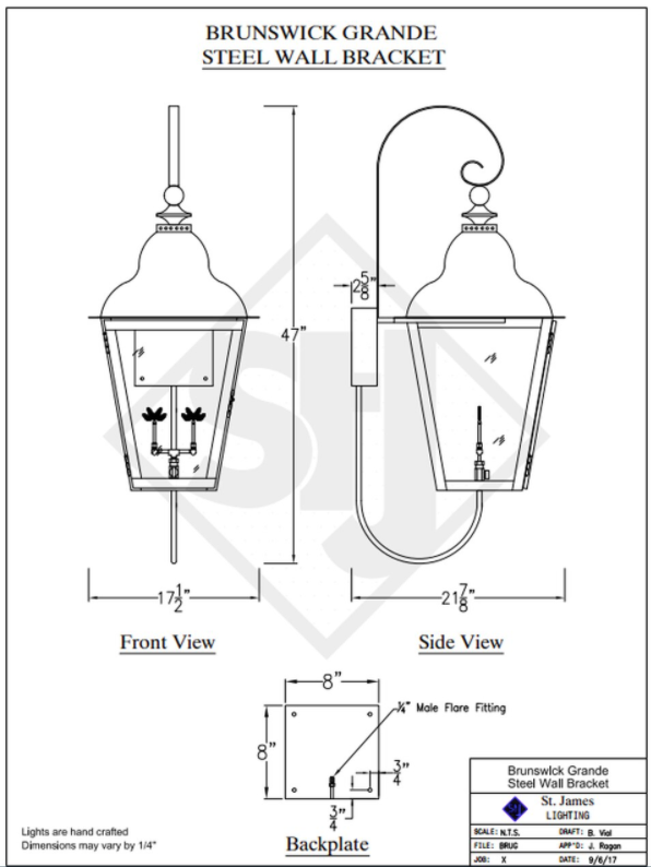 Line Drawings St. James Brunswick Lantern