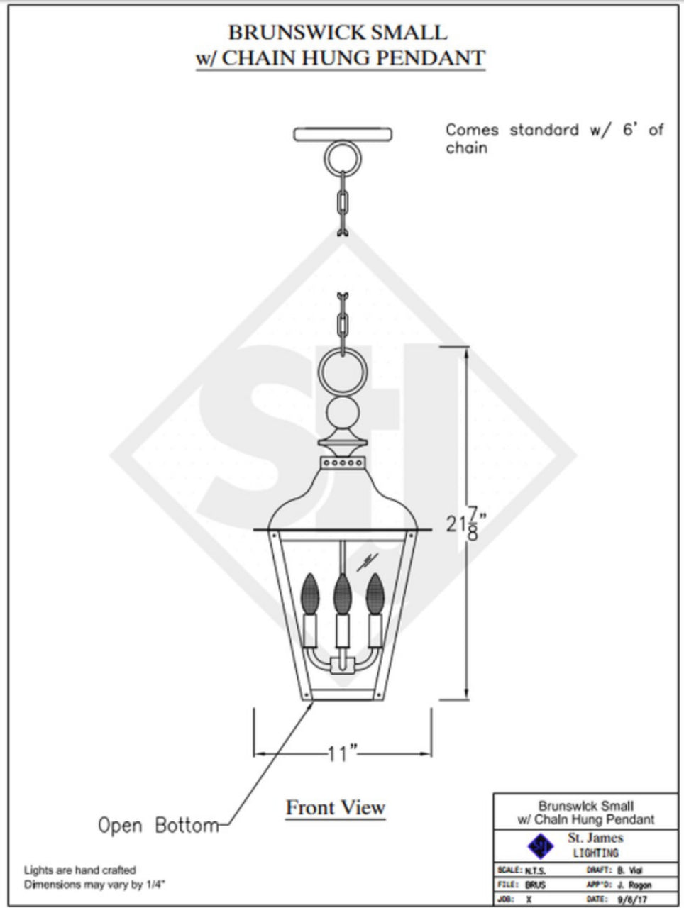 Line Drawings St. James Brunswick Lantern