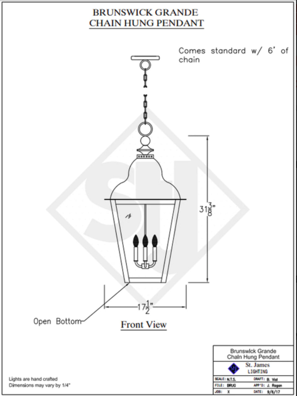 Line Drawings St. James Brunswick Lantern