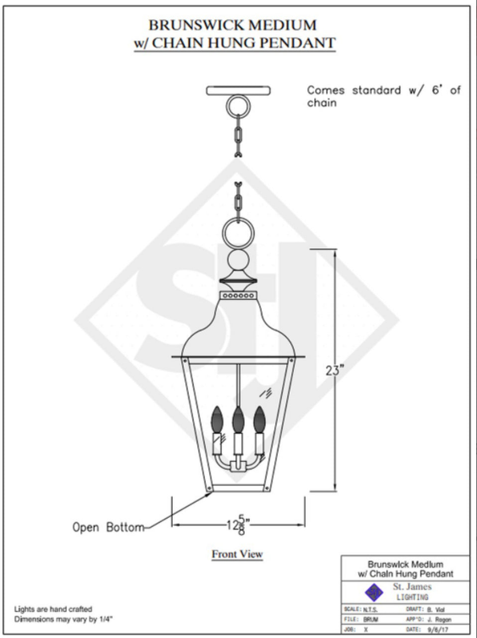 Line Drawings St. James Brunswick Lantern