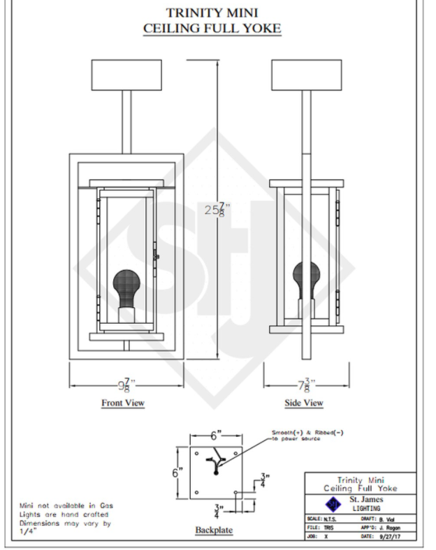 Line Drawings St. James Trinity Lantern