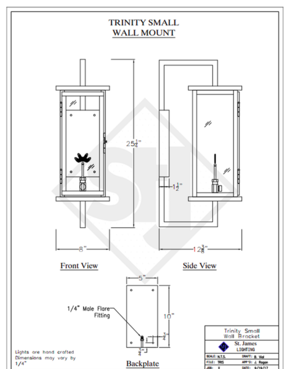 Line Drawings St. James Trinity Lantern