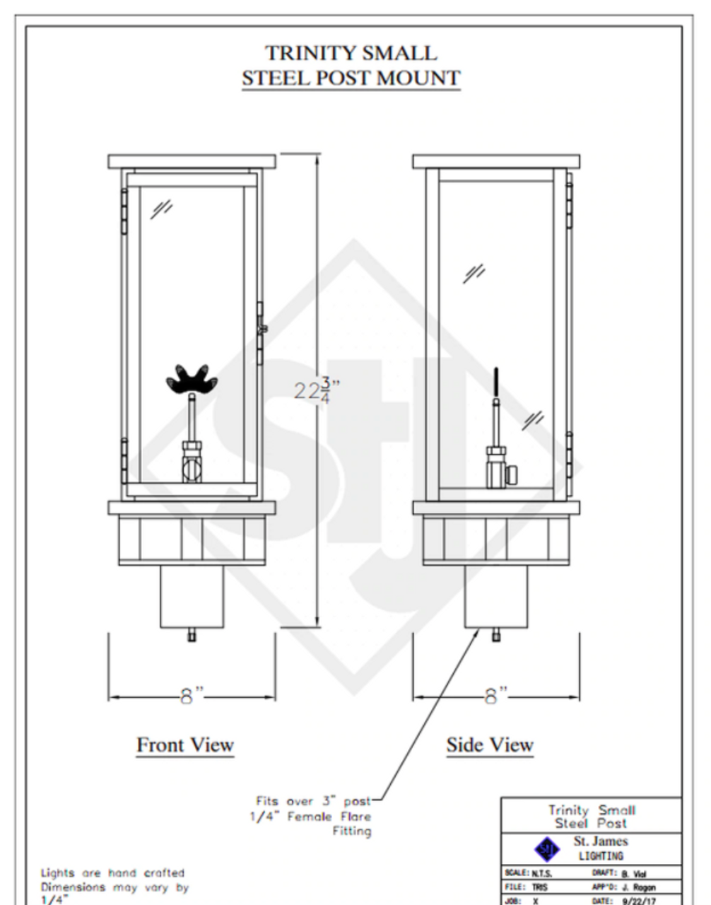 Line Drawings St. James Trinity Lantern