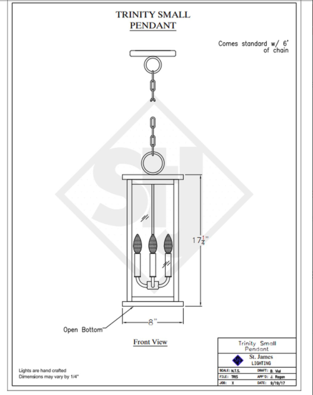 Line Drawings St. James Trinity Lantern