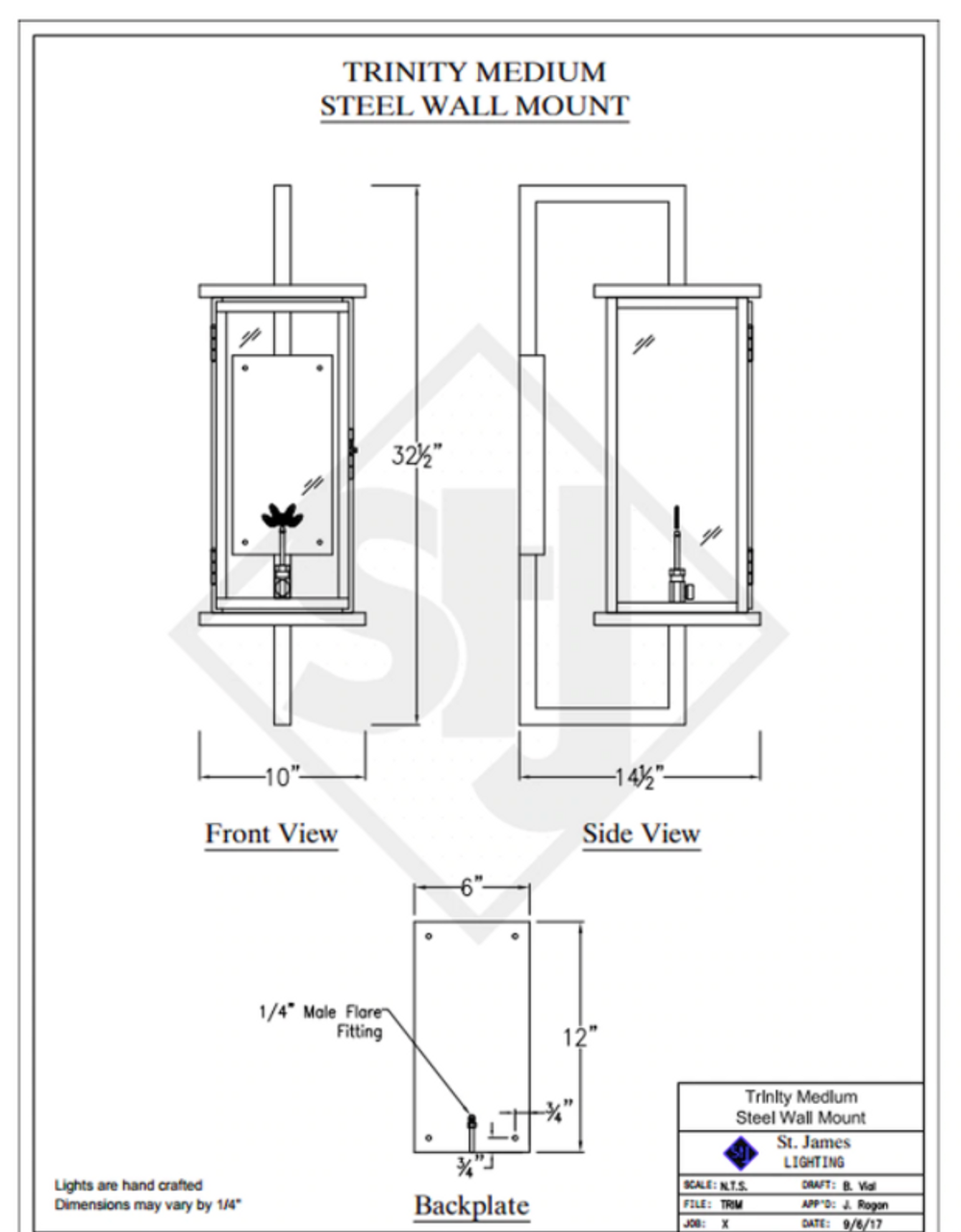 Line Drawings St. James Trinity Lantern