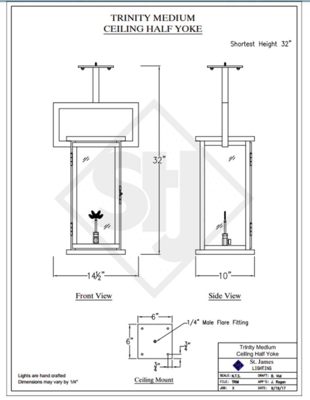 Line Drawings St. James Trinity Lantern