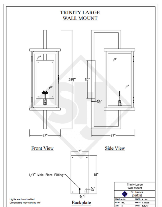 Line Drawings St. James Trinity Lantern