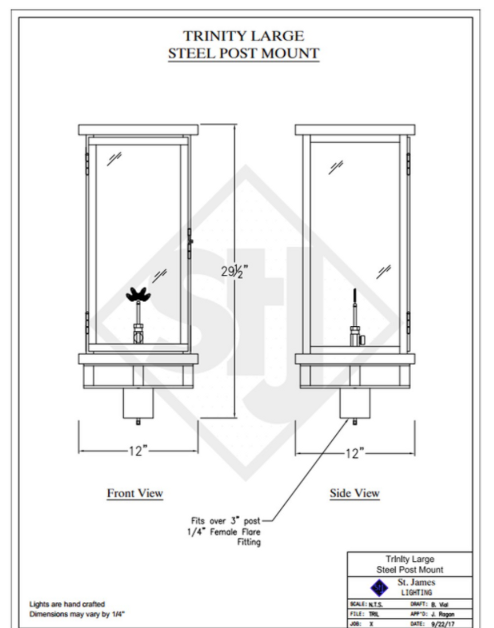 Line Drawings St. James Trinity Lantern