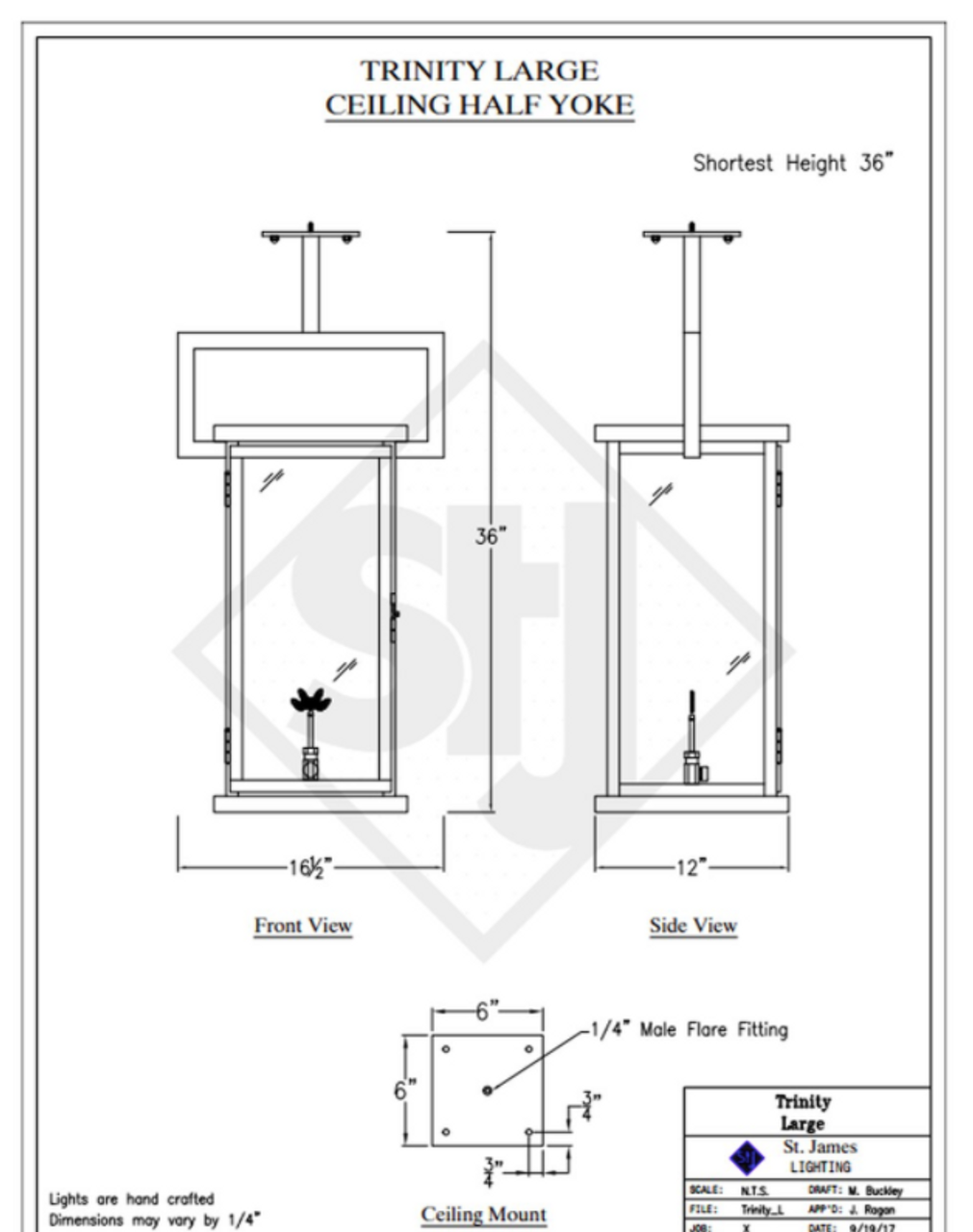 Line Drawings St. James Trinity Lantern