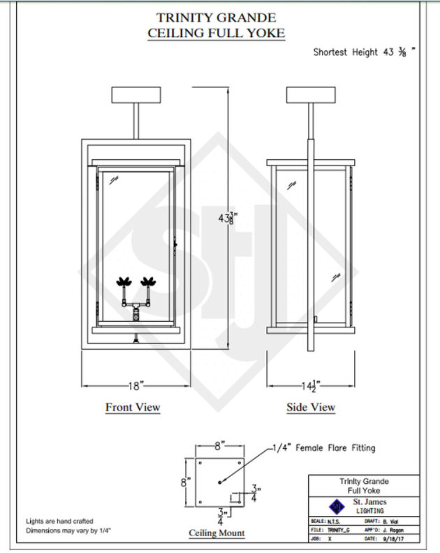 Line Drawings St. James Trinity Lantern