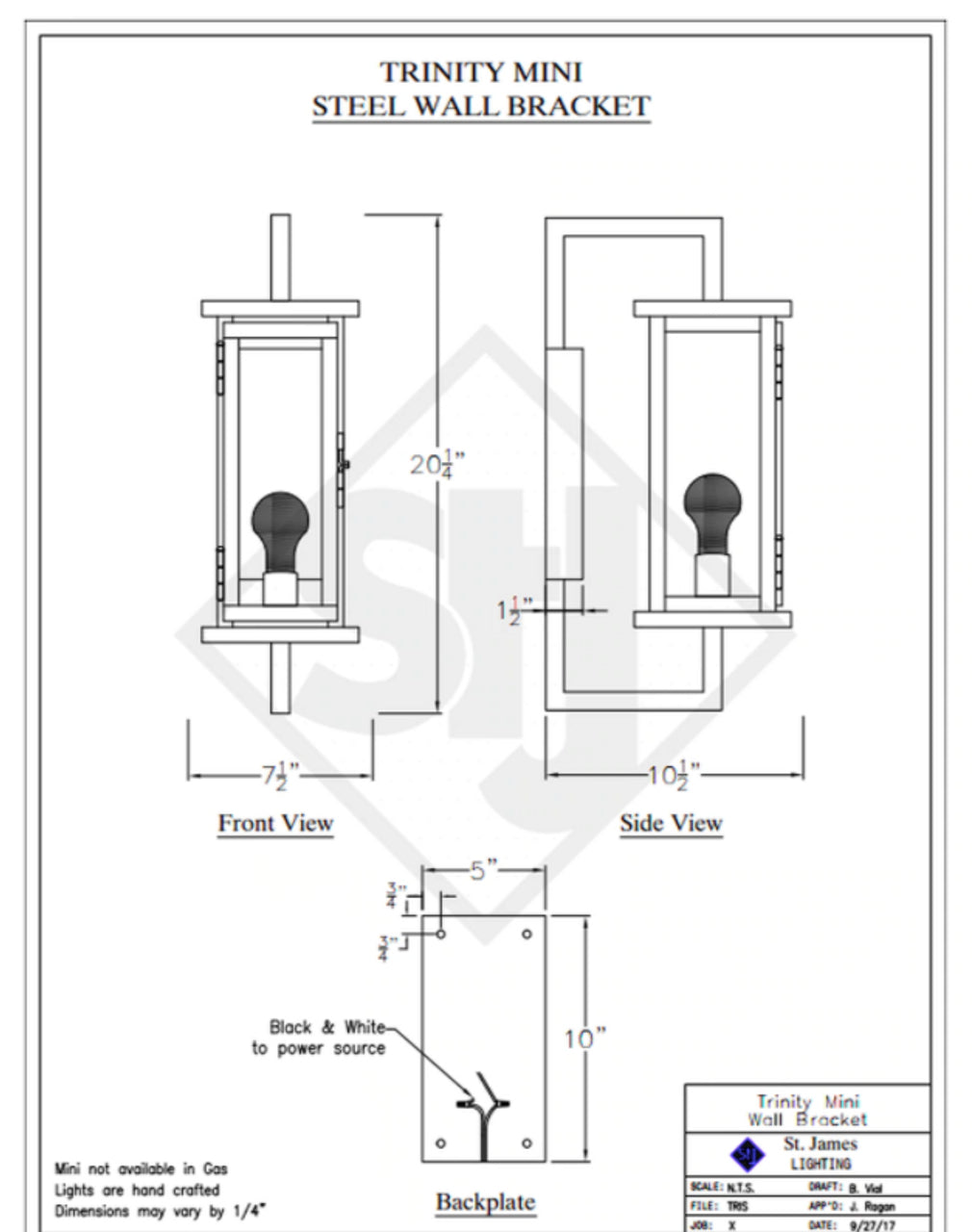 Line Drawings St. James Trinity Lantern