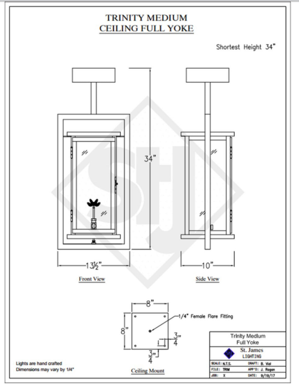 Line Drawings St. James Trinity Lantern