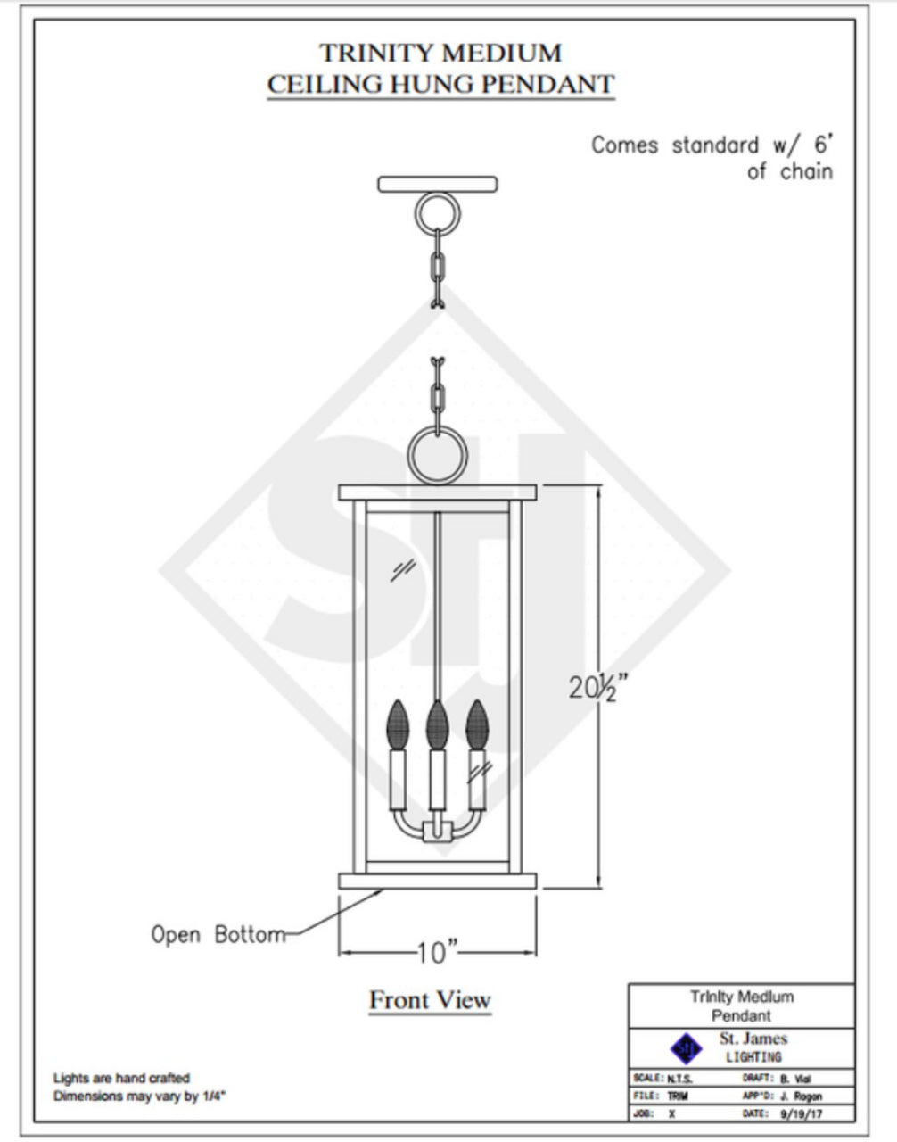 Line Drawings St. James Trinity Lantern