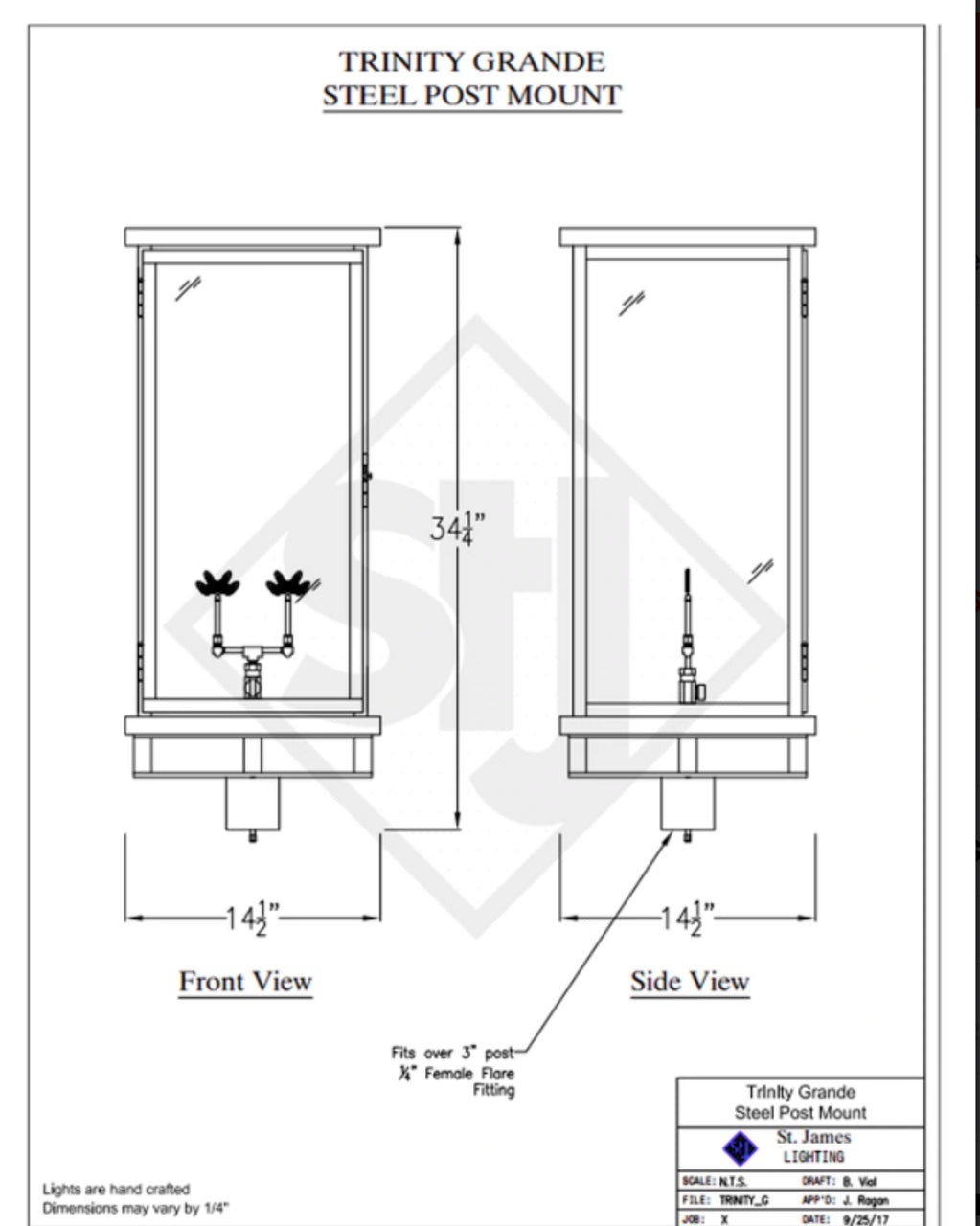 Line Drawings St. James Trinity Lantern