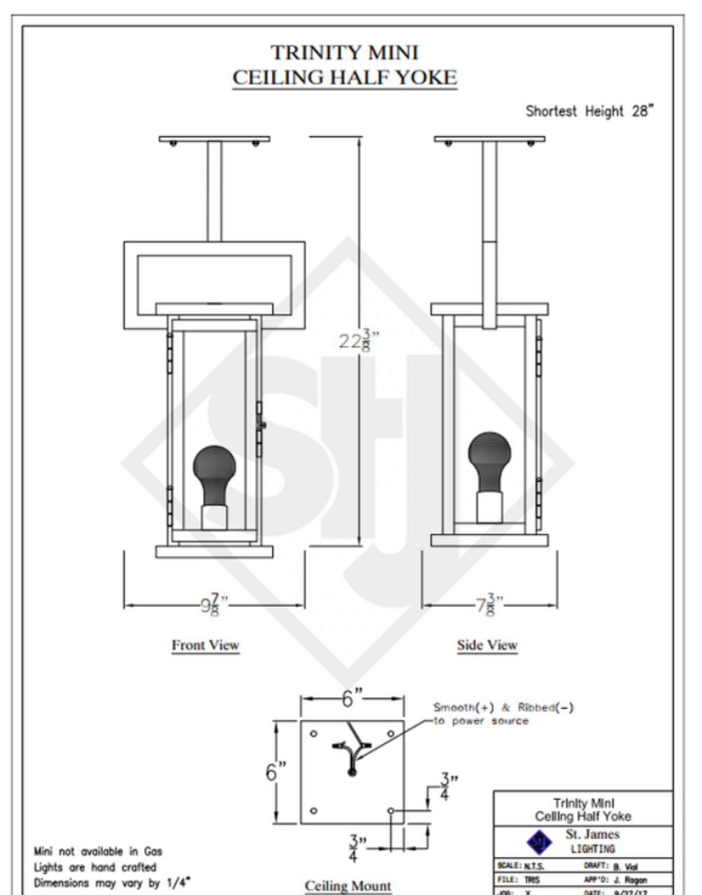 Line Drawings St. James Trinity Lantern