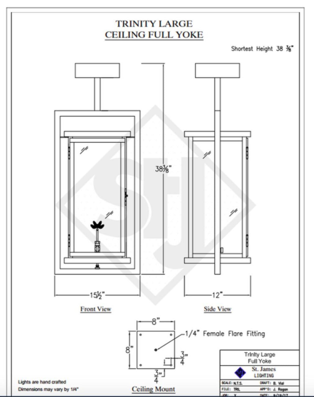 Line Drawings St. James Trinity Lantern