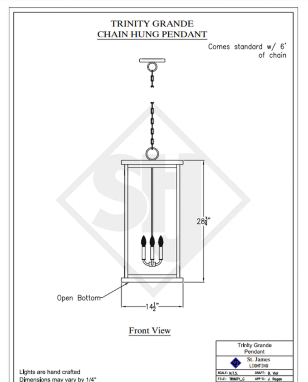 Line Drawings St. James Trinity Lantern