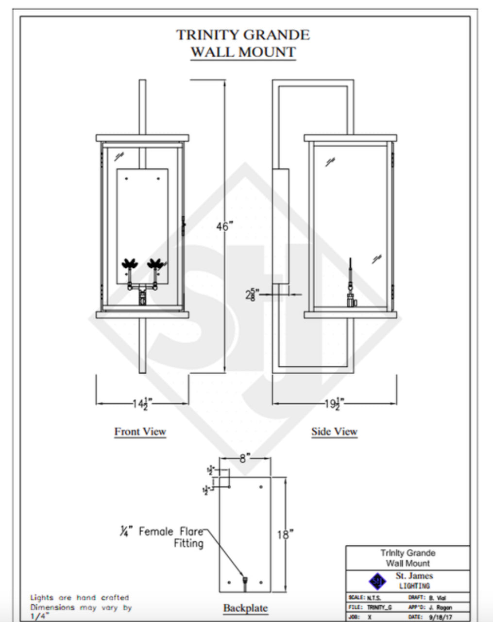 Line Drawings St. James Trinity Lantern