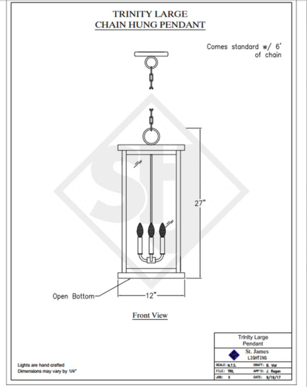 Line Drawings St. James Trinity Lantern