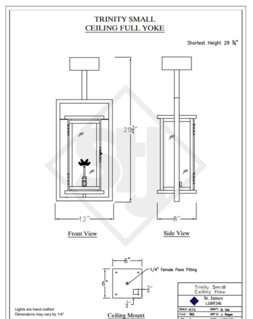 Line Drawings St. James Trinity Lantern