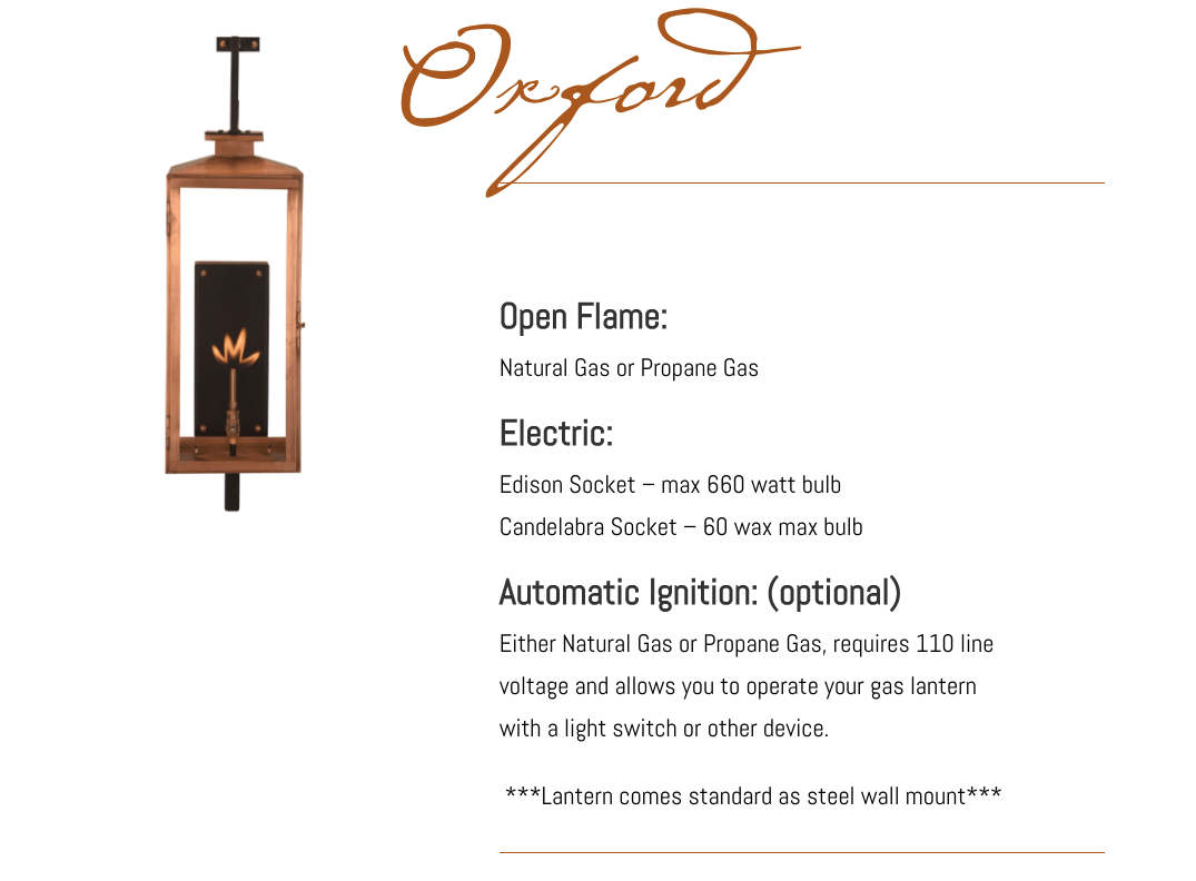 St. James Oxford Copper Outdoor Lantern