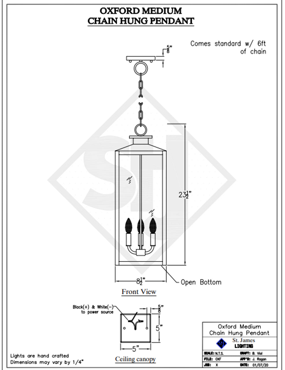 St. James Oxford Copper Outdoor Lantern