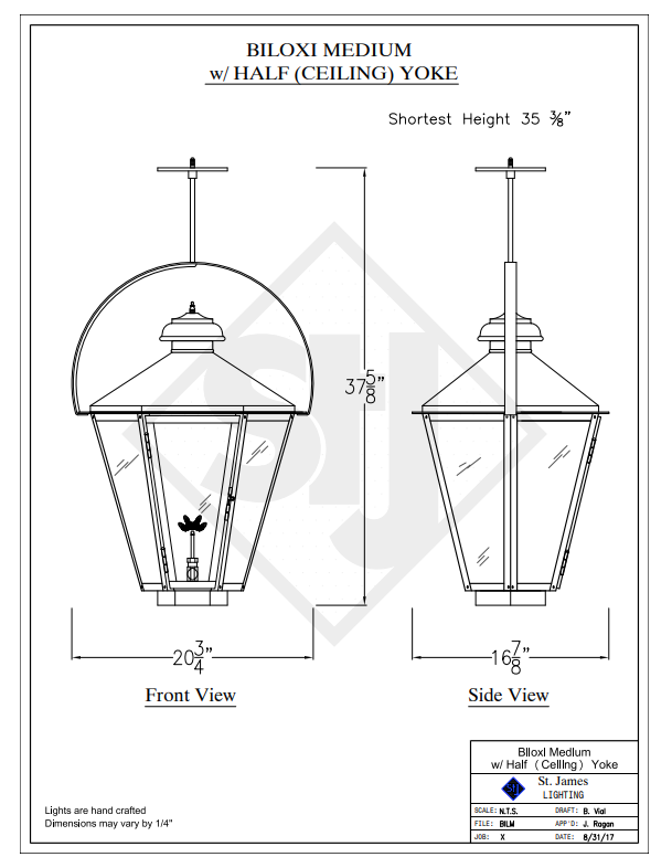 Line Drawings St. James Biloxi Lantern