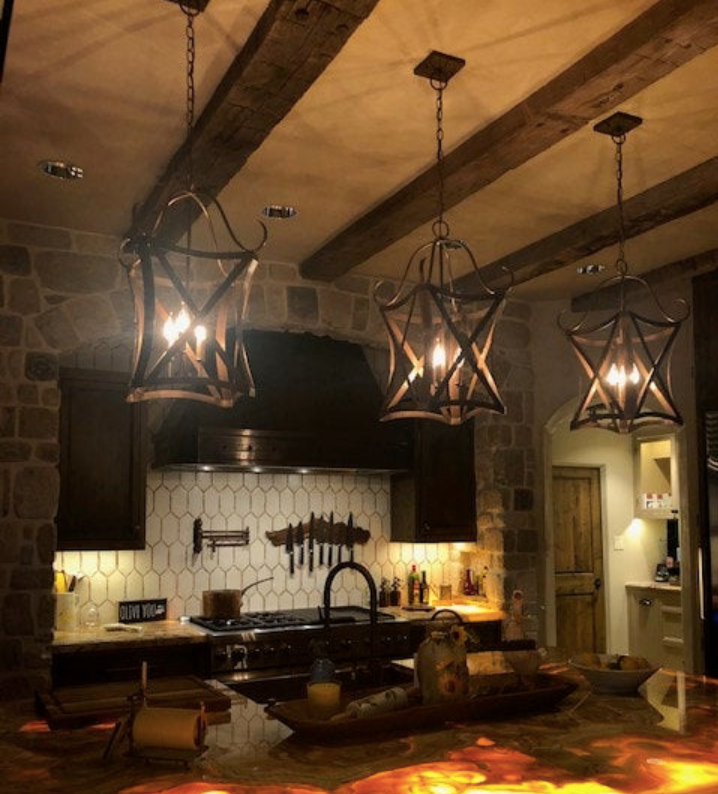 Kitchen Island Chandelier Lights Copper Pendant Ceiling Light Fixture Dining Room Antique Modern Elegant Unique Black Hanging Lamps Wall Sconce Indoor Outdoor Electric Lanterns
