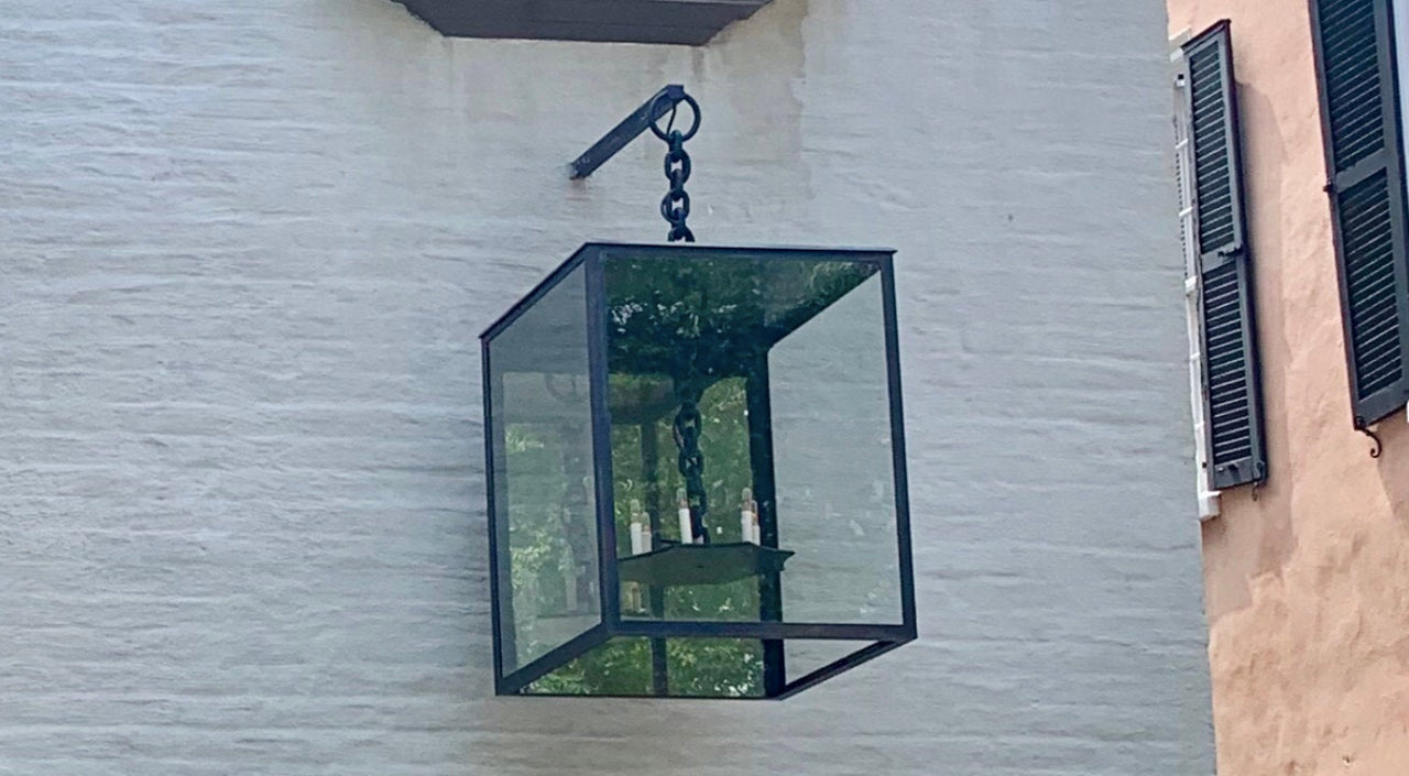 Vintage Antique Rustic Copper Lantern