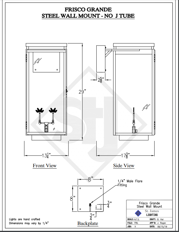 Line Drawings St. James Frisco Lantern