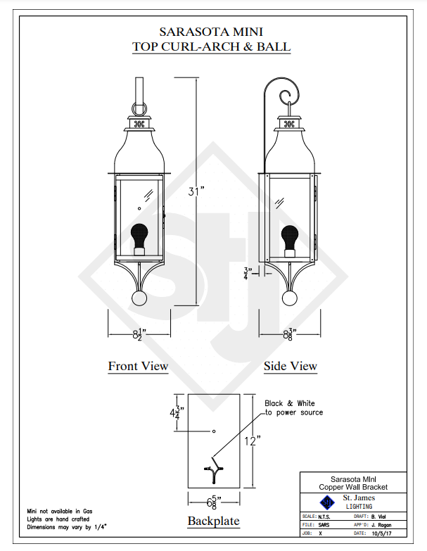 Line Drawings St. James Sarasota Lantern