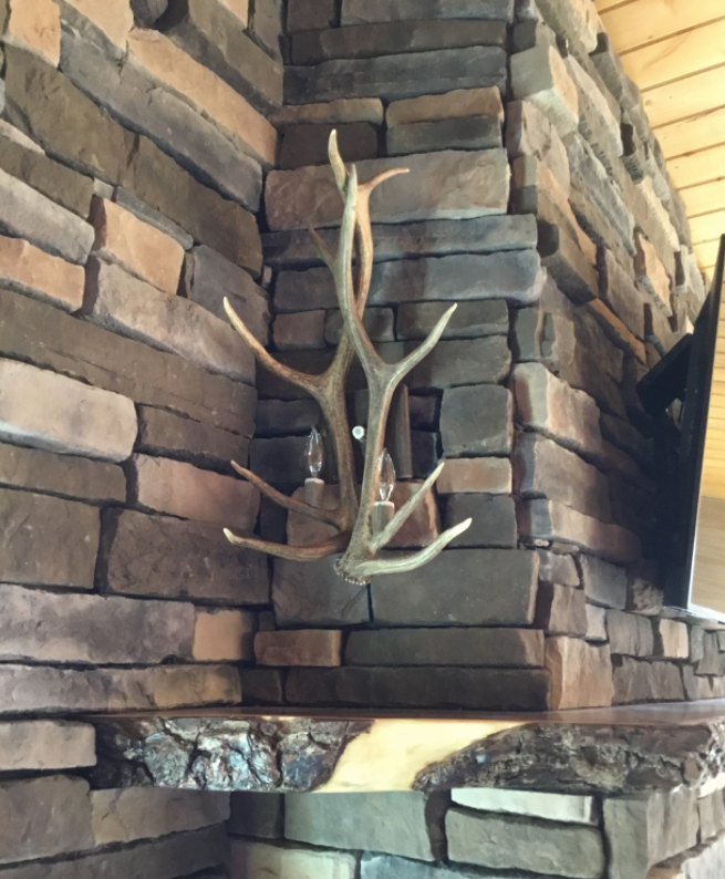 Yellowstone Real Elk Antler Wall Sconce
