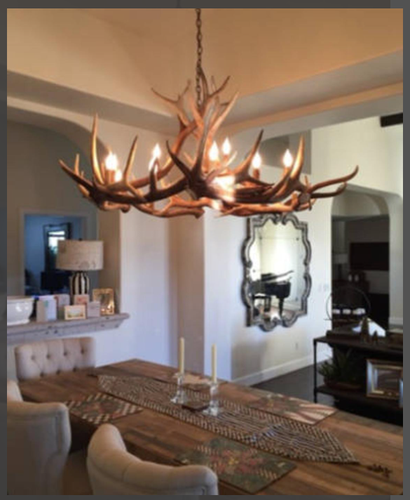 Moon River Elk Antler Chandelier