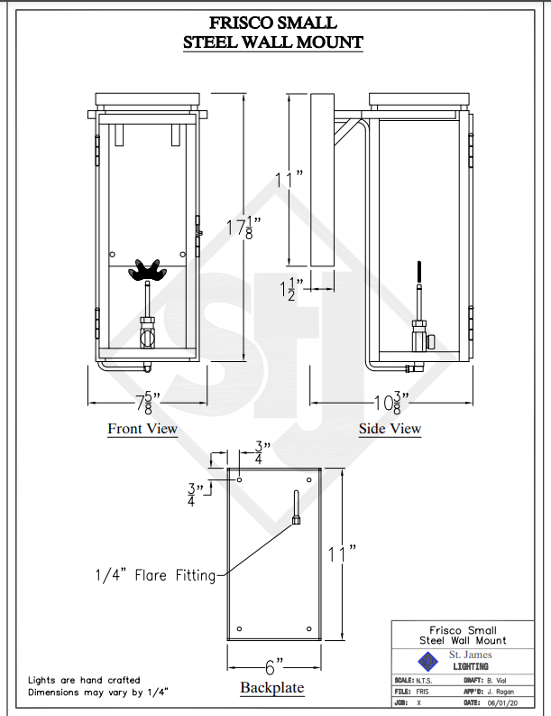 Line Drawings St. James Frisco Lantern