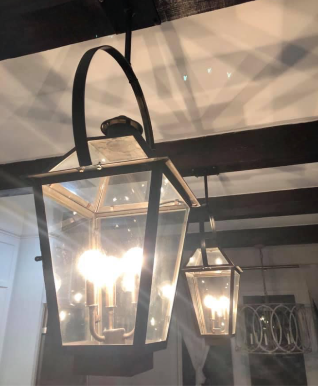 St. James Magnolia Copper Lantern Pendant Light