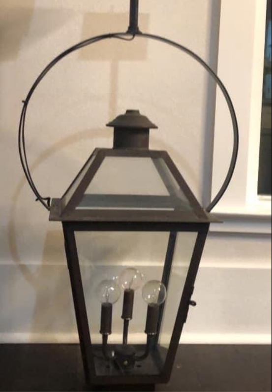 St. James Magnolia Copper Lantern Pendant Light