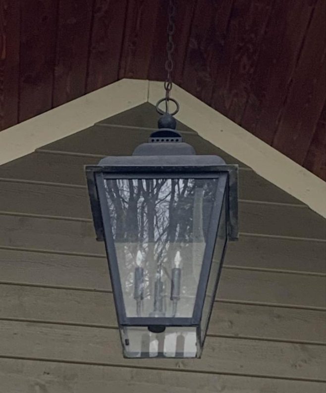 St. James Brunswick Copper Lantern With Top Curl