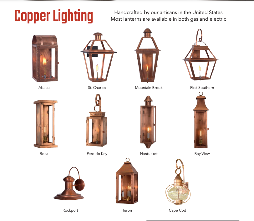 Carroll by Design Cape Cod Copper Lantern