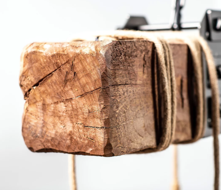 Carroll by Design Wedgewood Wood Beam Chandelier