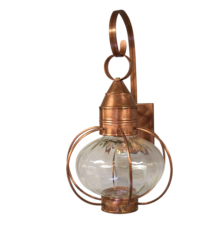 Onion Cape Cod Indoor Outdoor Copper Lanterns