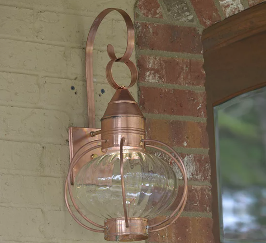 Outdoor Gas Electric Copper Lantern Kitchen Island Pendant Ceiling Light Fixture Chandelier Entryway Patio Light