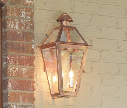 Outdoor Gas Electric Copper Lantern Kitchen Island Pendant Ceiling Light Fixture Chandelier Entryway Patio Light