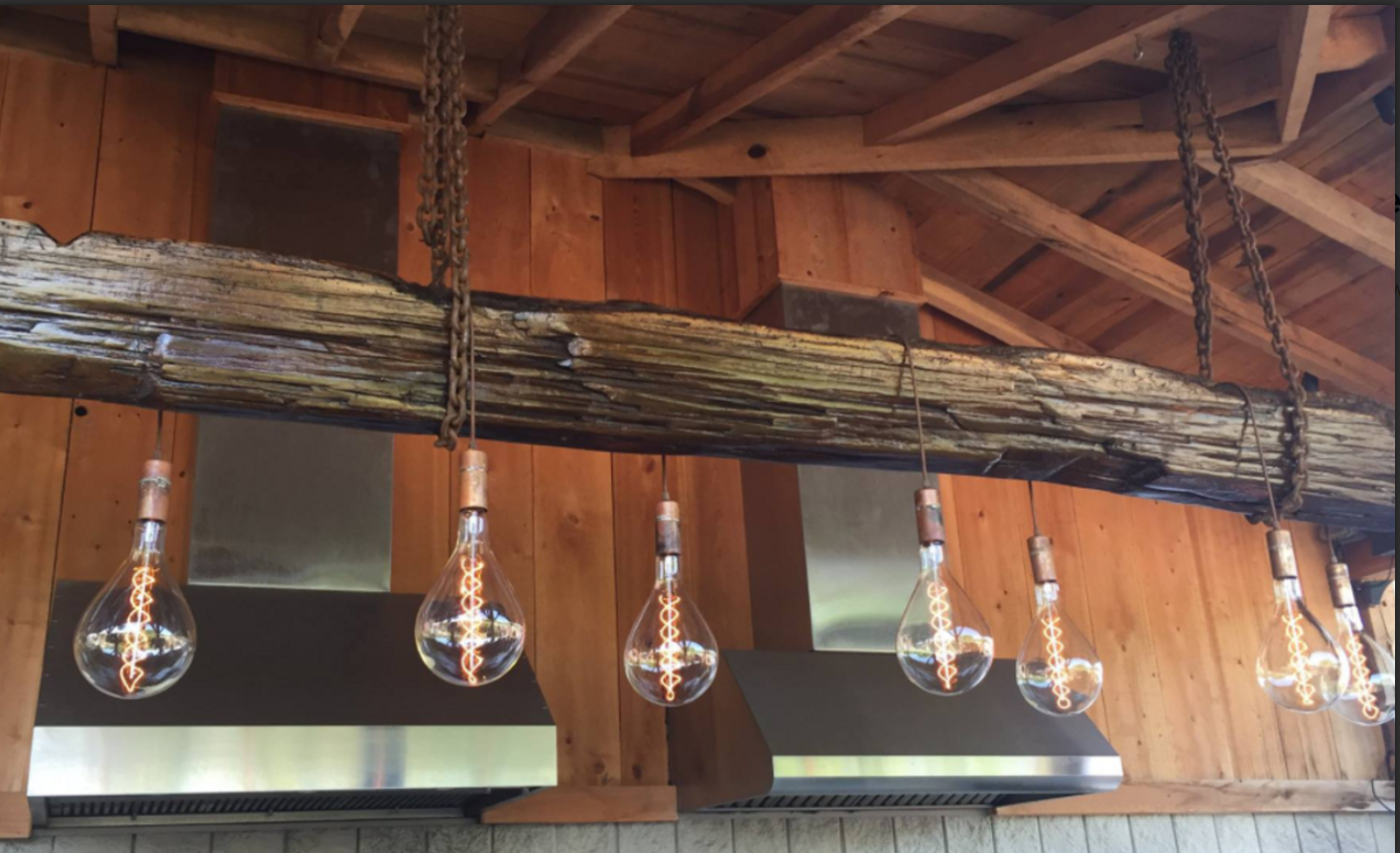 Carroll by Design Cumberland Wood Beam Chandelier