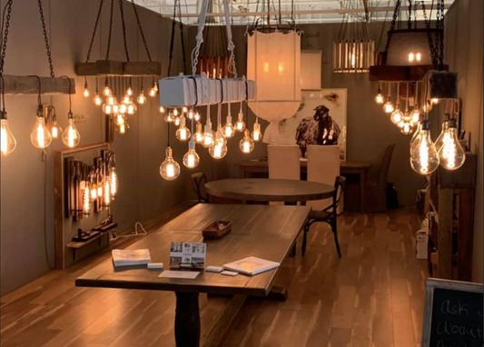 WOOD BEAM CHANDELIER