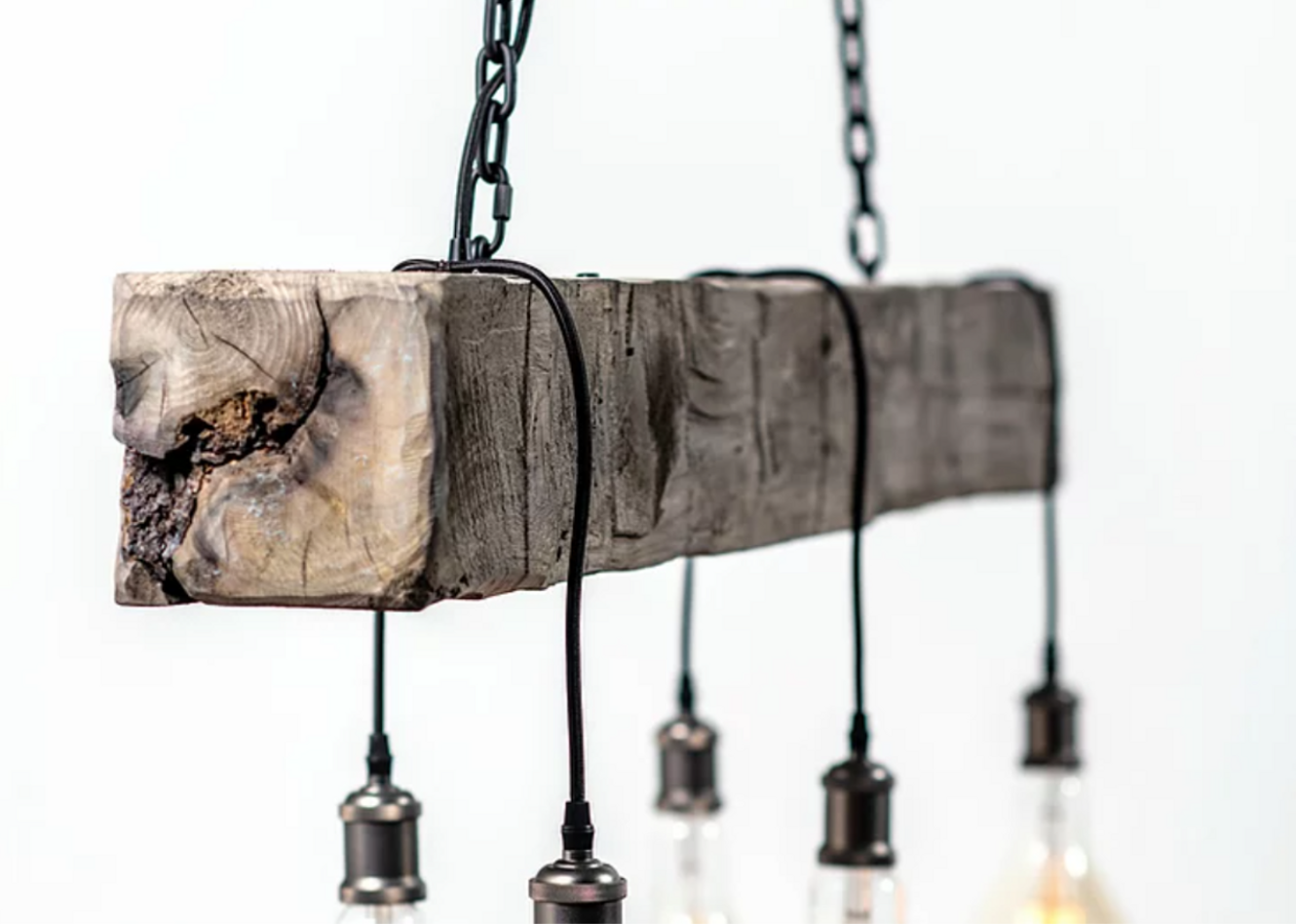 Carroll by Design Cumberland Wood Beam Chandelier