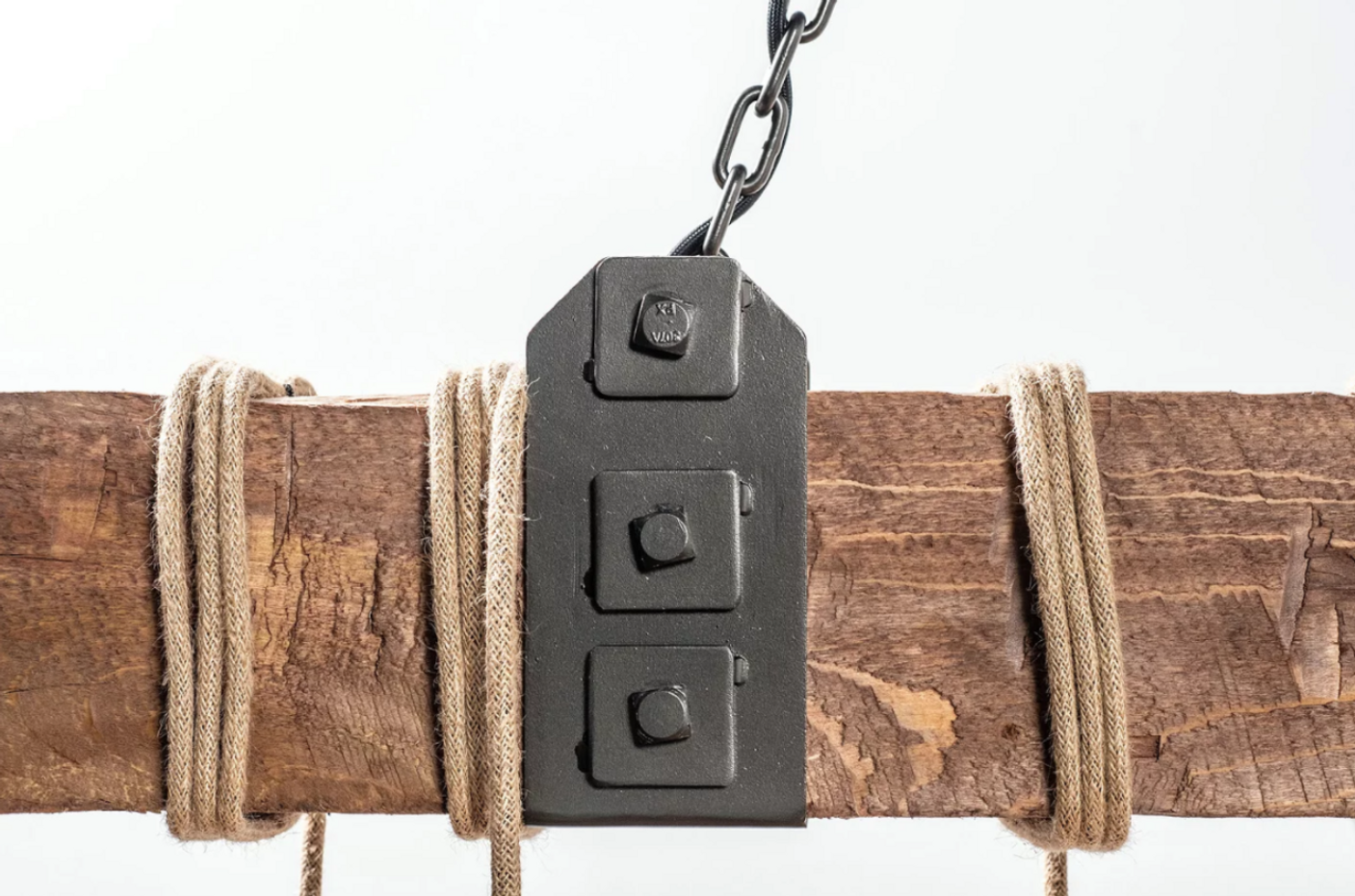 Carroll by Design Wedgewood Wood Beam Chandelier