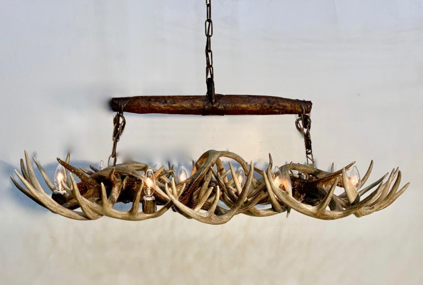 Wild Wild West Deer Antler Chandelier