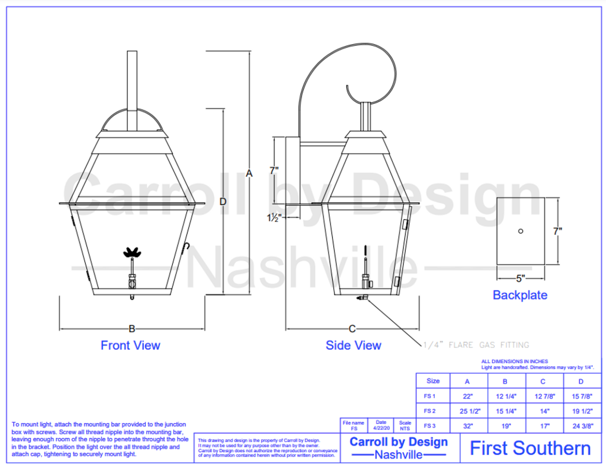 First Southern Copper Lantern