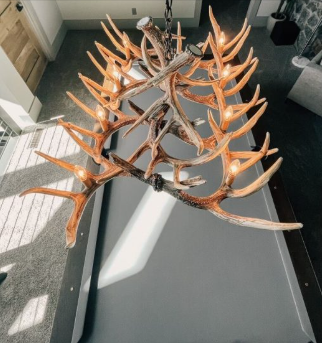 FAUX ANTLER CHANDELIER